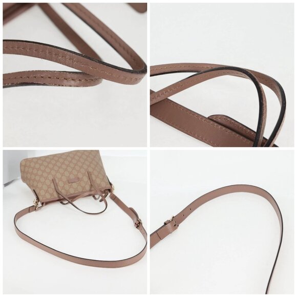 GUCCI GG Supreme Hand Bag PVC 2way Pink Gold 353440 Auth ki5957 - Picture 16 of 16